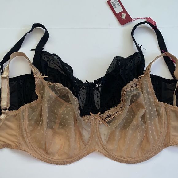 Curvy Kate Princess Bra Black Nude Bundle Set Of 2 Size 32JJ - Picture 1 of 11